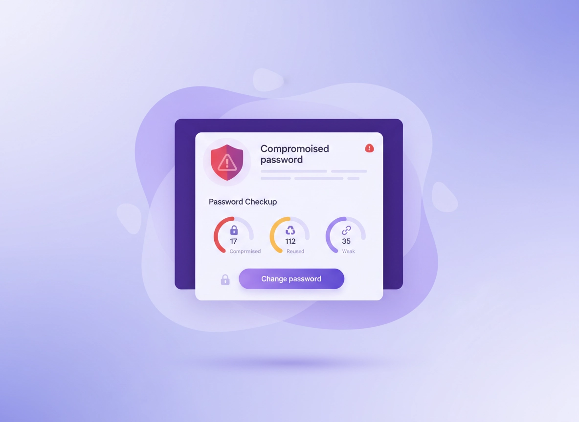 Password breach monitoring in Chrome: compromised password alerts and Password Checkup results