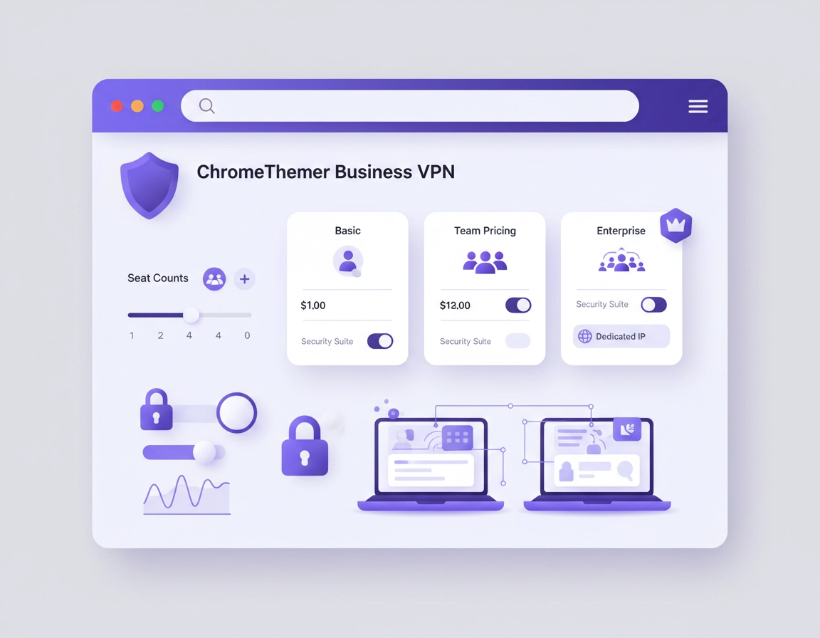 VPN for Chrome business pricing guide with team seats, admin controls, and secure browsing costs