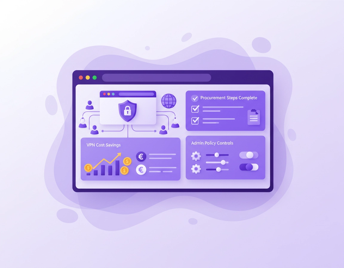 VPN for Chrome enterprise cost guide with business pricing, licensing, and security planning