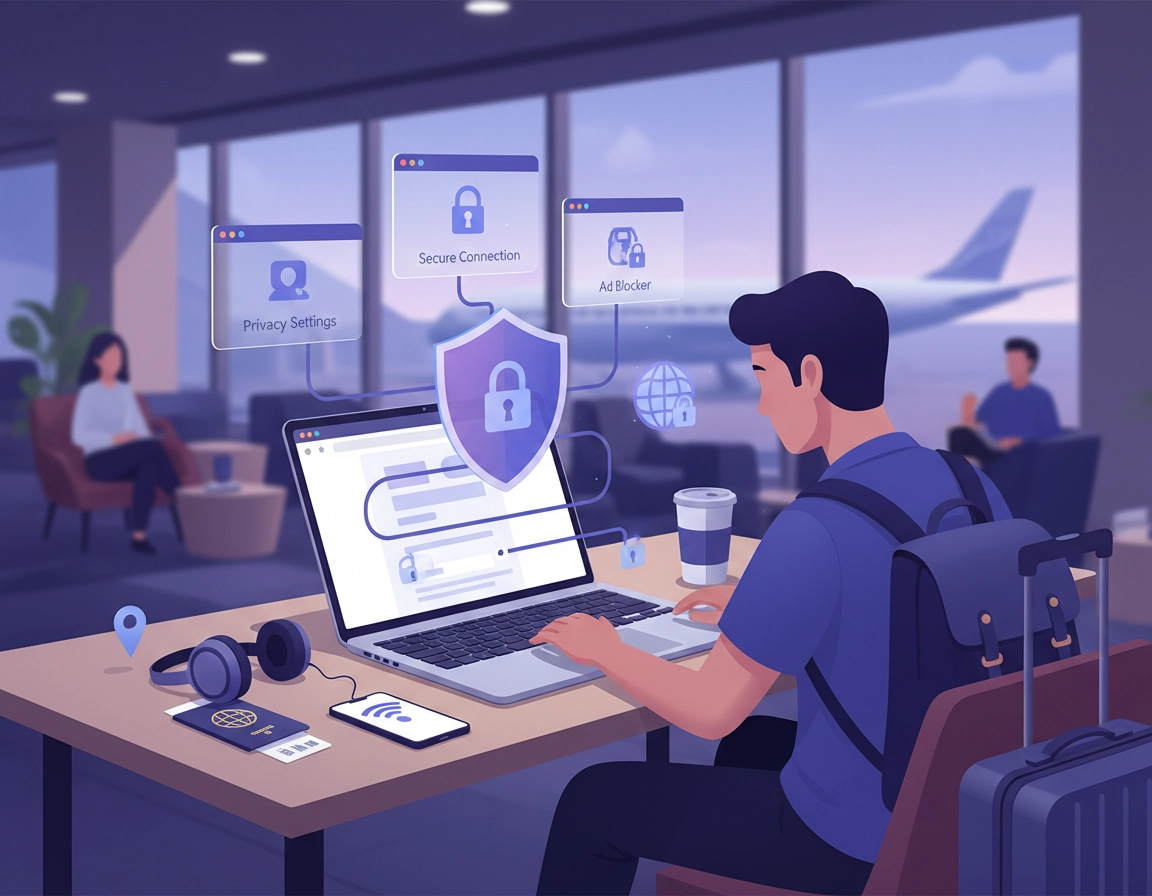 VPN for Chrome for travelers using hotel and airport Wi-Fi more safely