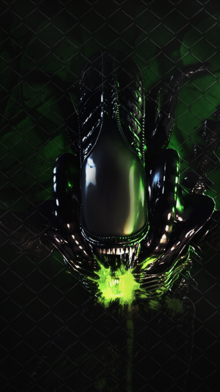 Alien Acid Phone Wallpaper