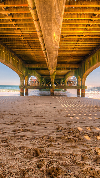 Beach Pier Phone Wallpaper