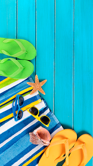 Beach Stuff Phone Wallpaper
