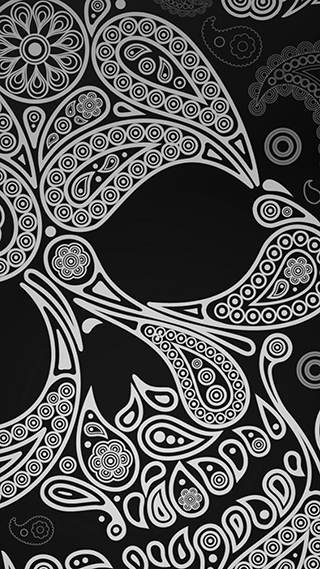 Black Skull Phone Wallpaper