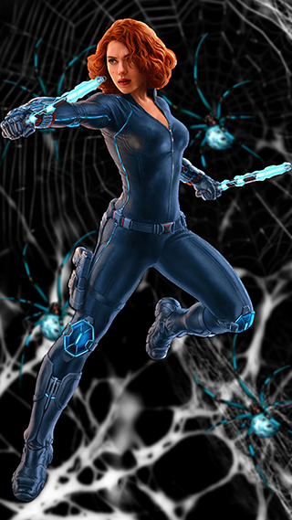 Black Widow Phone Wallpaper