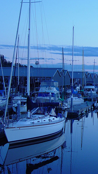 Boat Yard Phone Wallpaper
