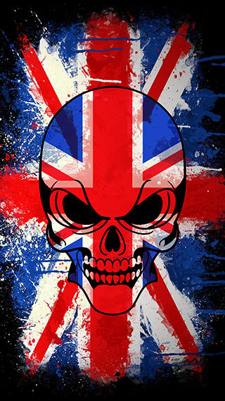 British Skull Phone Wallpaper