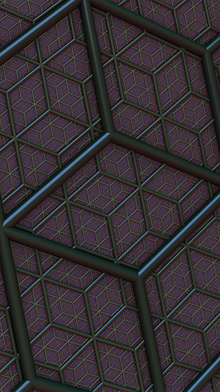 Carbon Cube Phone Wallpaper