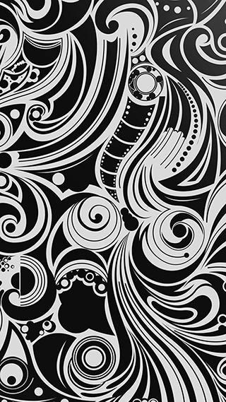 Designer Black White Phone Wallpaper