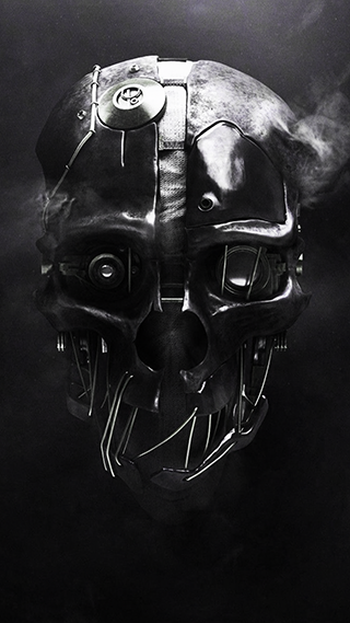 Dishonored Skull Phone Wallpaper