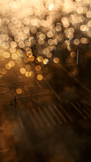 Foggy Street iPhone Wallpaper