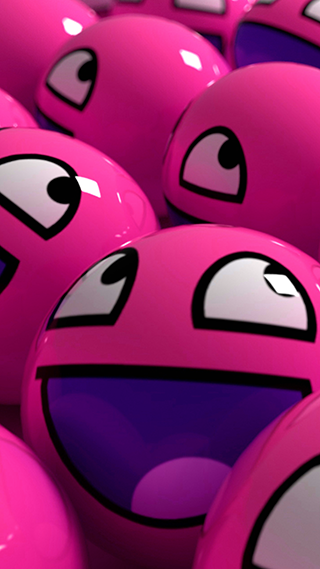 Happy Balls Phone Wallpaper
