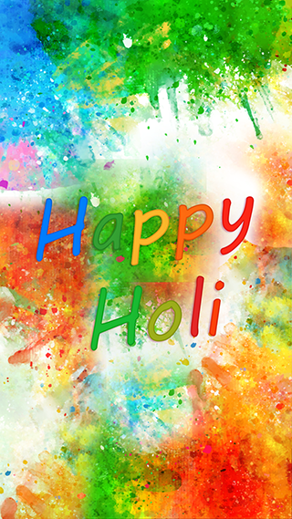 Happy Holi Phone Wallpaper