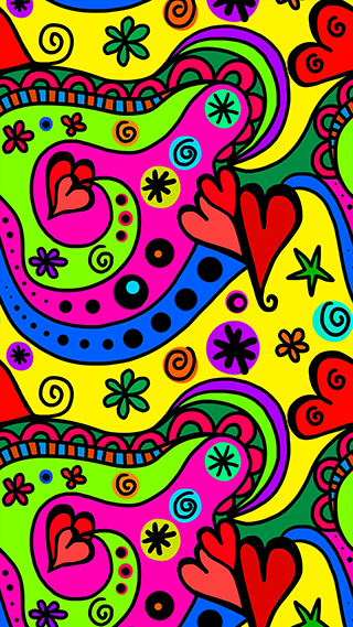 Heart Color Phone Wallpaper