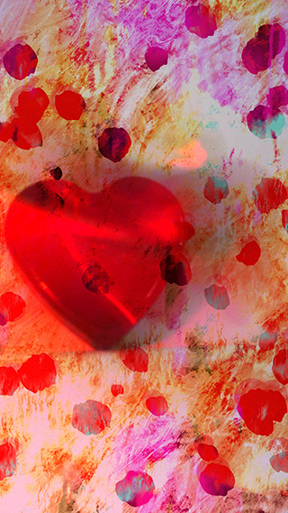Heart Paint Phone Wallpaper