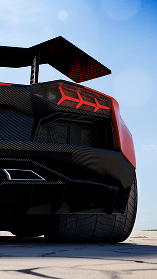 Lamborghini Back Phone Wallpaper