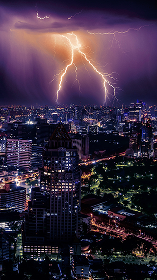 Lightning Storm Phone Wallpaper