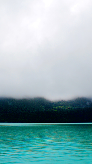 Misty Lake Phone Wallpaper
