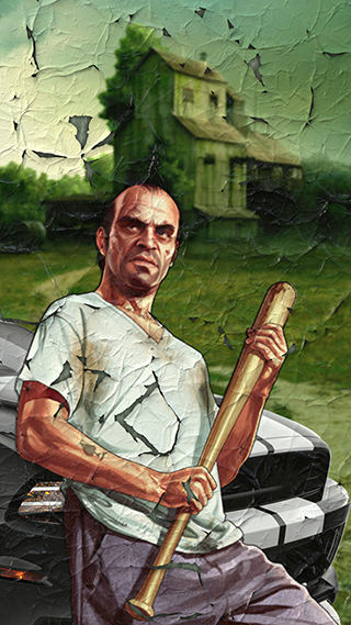 Old Trevor Painting Phone Wallpaper