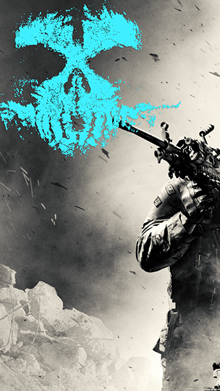 Skull Warrior Phone Wallpaper