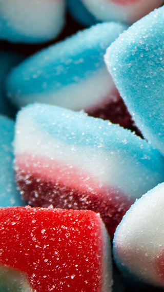 Sugar Hearts Phone Wallpaper