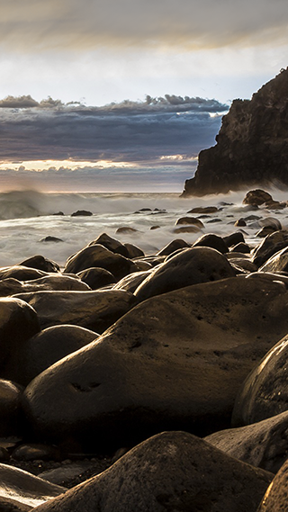 Sunrise Shore Phone Wallpaper