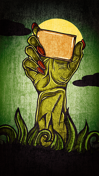 Zombie Hand Phone Wallpaper