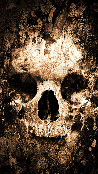 Zombie Skull Phone Wallpaper