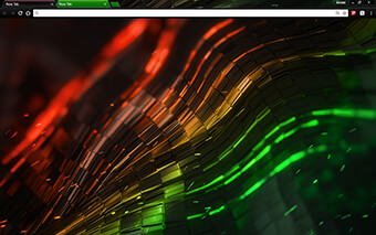 Alien Multi Color Google Chrome Theme