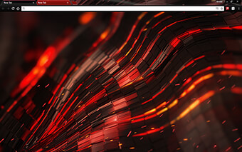 Alien Red Google Chrome Theme