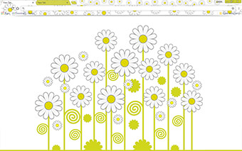 Daisies Google Chrome Theme