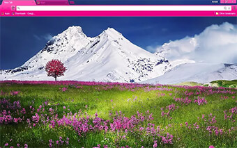 Mountain Flowers Google Chrome Theme