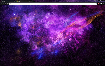 Purple Nebula Google Chrome Theme