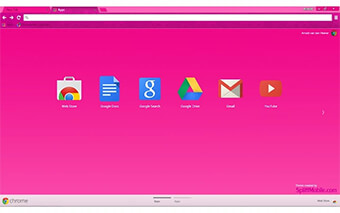 simply pink google chrome theme