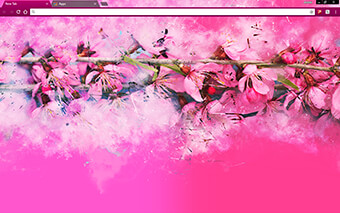 Spring Branches Google Chrome Theme