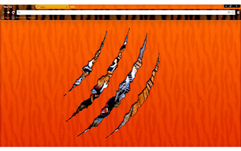 Tiger Inside Google Chrome Theme