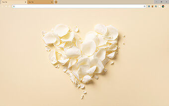 White Rose Petals Google Chrome Theme