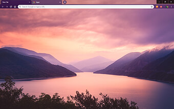 Zhinvali Sunrise Google Chrome Theme