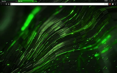 Alien Green Google Chrome Theme