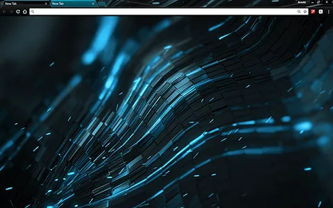 Alien Light Blue Google Chrome Theme