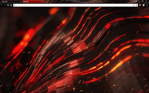 Alien Red Google Chrome Theme