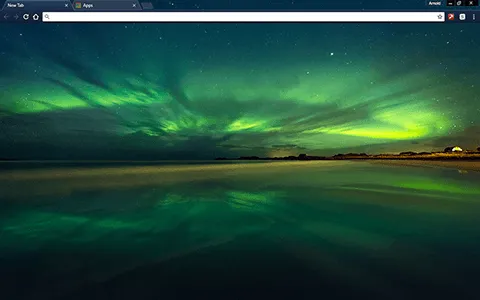 Amazing Northern Lights Google Chrome Theme