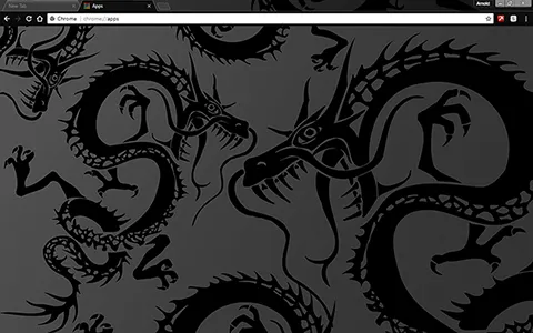 Black Dragon Google Chrome Theme