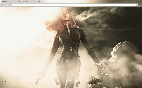 Black Widow Google Chrome Theme