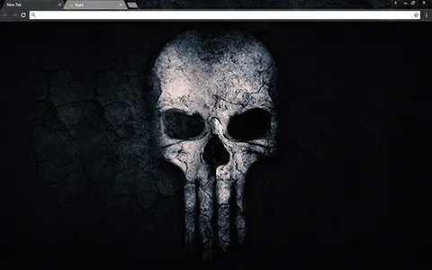 Crossbone Skull Google Chrome Theme