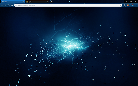 Electric Blue Google Chrome Theme