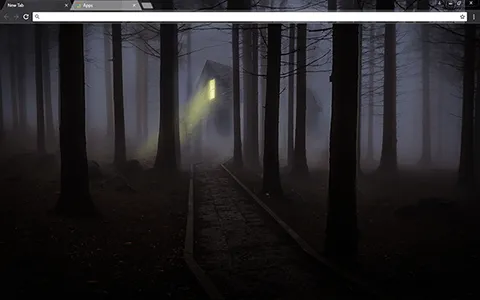 Foggy Night Google Chrome Theme