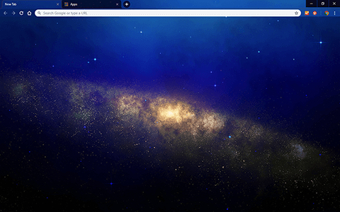 Galaxy Space Google Chrome Theme