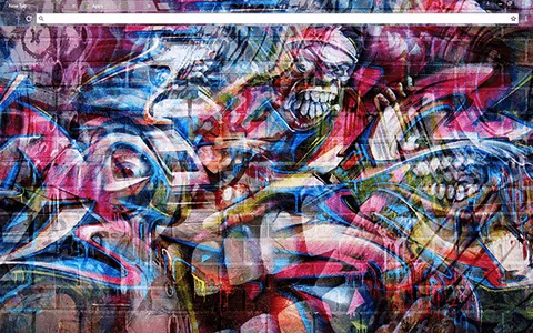 Graffiti Wall Google Chrome Theme