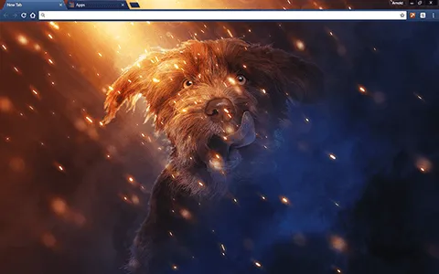 Puppy Dog Glory Google Chrome Theme